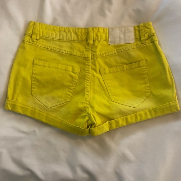 BCBGeneration Yellow Shorts - Picture 3 of 3